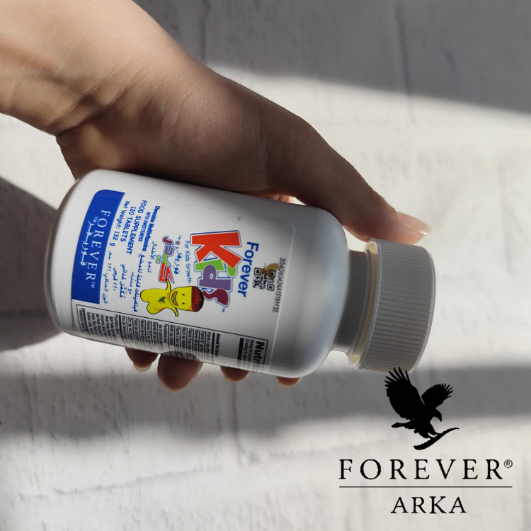 قرص جویدنی فوراور کیدز مناسب کودکان بالای ۲ سال - حاوی آنتیاکسیدان طبیعی و ویتامین D