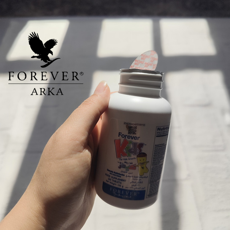 مکمل جویدنی فوراور کیدز با ویتامینها و مواد معدنی برای کودکان + طعم دلپذیر انگور